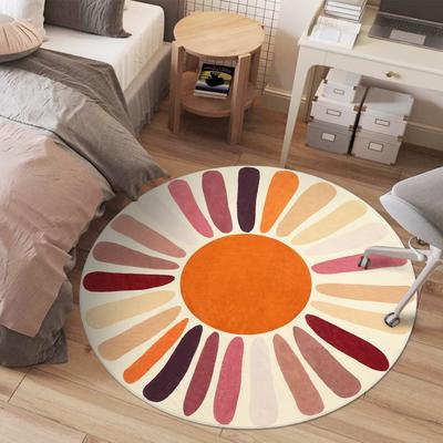 Garvee Modern Sunburst Washable Area Rug