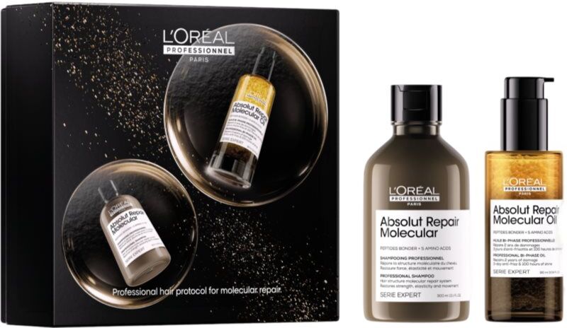 L’Oréal Professionnel Serie Expert Absolut Repair Molecular coffret cadeau effet nourrissant