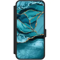 Nivocase Klapphülle für Samsung Galaxy A56 5G Handyhülle aus Kunst Leder NIVOflip schwarz Edelstein Glitzer (Samsung Galaxy A56 5G), Smartphone Hülle, Schwarz
