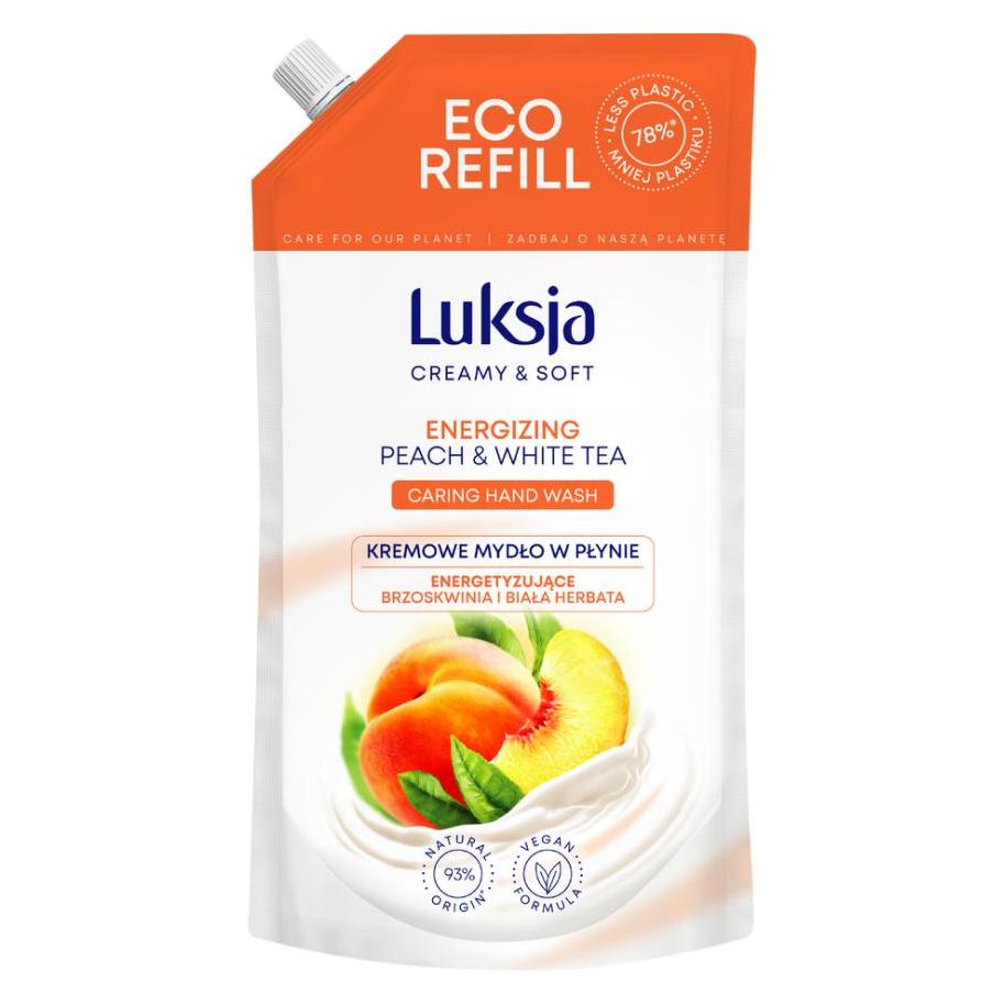 Luksja Cremige Flssigseife, Pfirsich, Brhe 900ml (Flüssigseife, 900 ml) (5900536349244)