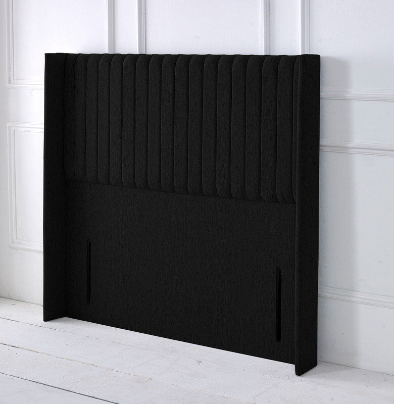Ebern Designs Upholstered Chenille Headboard Black Double (4'6)