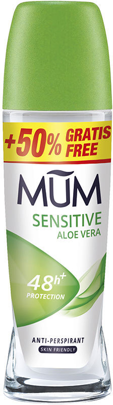 Mum Cuidados Sensíveis desodorante roll-on aloe jojoba 75 ml