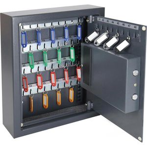 HMF Schlüsseltresor 204811, mit 48 Haken, Elektronik-Zahlenschloss