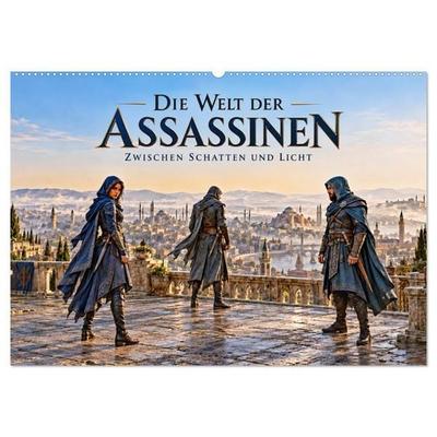 Die Welt der Assassinen - Zwischen Schatten und Licht (Wandkalender 2027 DIN A2 quer), CALVENDO Monatskalender