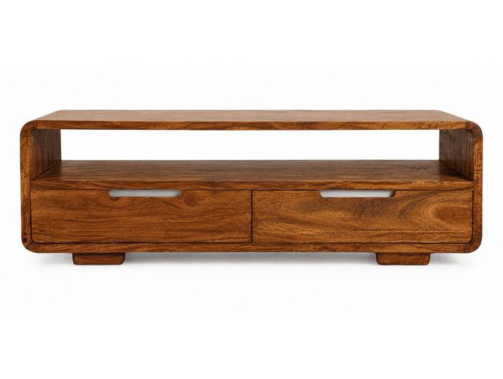 JVmoebel Lowboard Massivholz TV Lowboard Schubladen Modernes Design Wohnzimmermöbel (1-tlg)