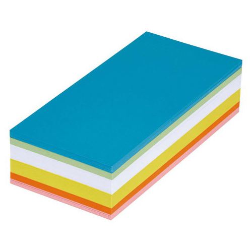 MAUL Moderationskarten farbsortiert 20,5 x 9,5 cm