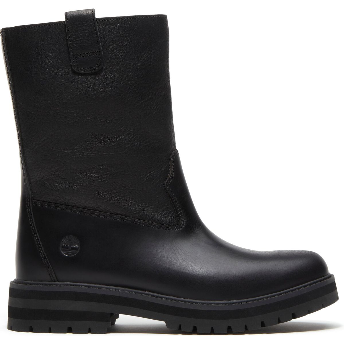 Timberland Womens Mid Pull ON Boot blk full grain 6.5 Wide Fit TB0A2R5XW021-6.5-Wide Fit