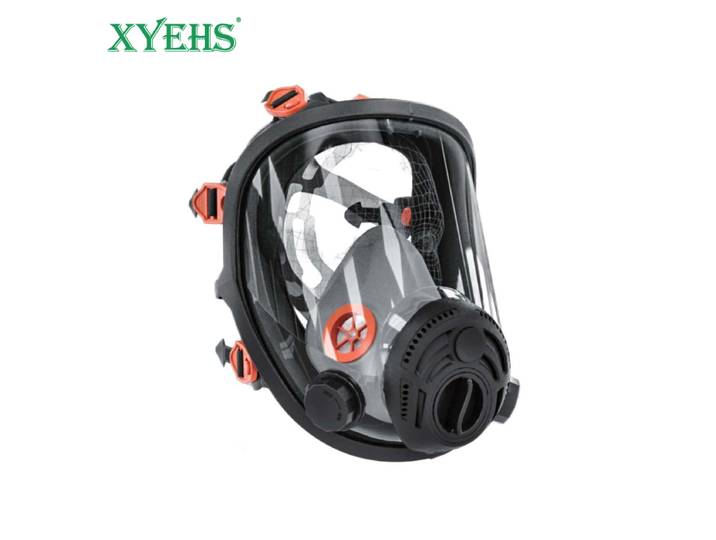 XYEHS – masque respiratoire anti-poussière à gaz complet (masque uniquement), visière Anti-buée en Polycarbonate, protection faciale, Vision très large et claire