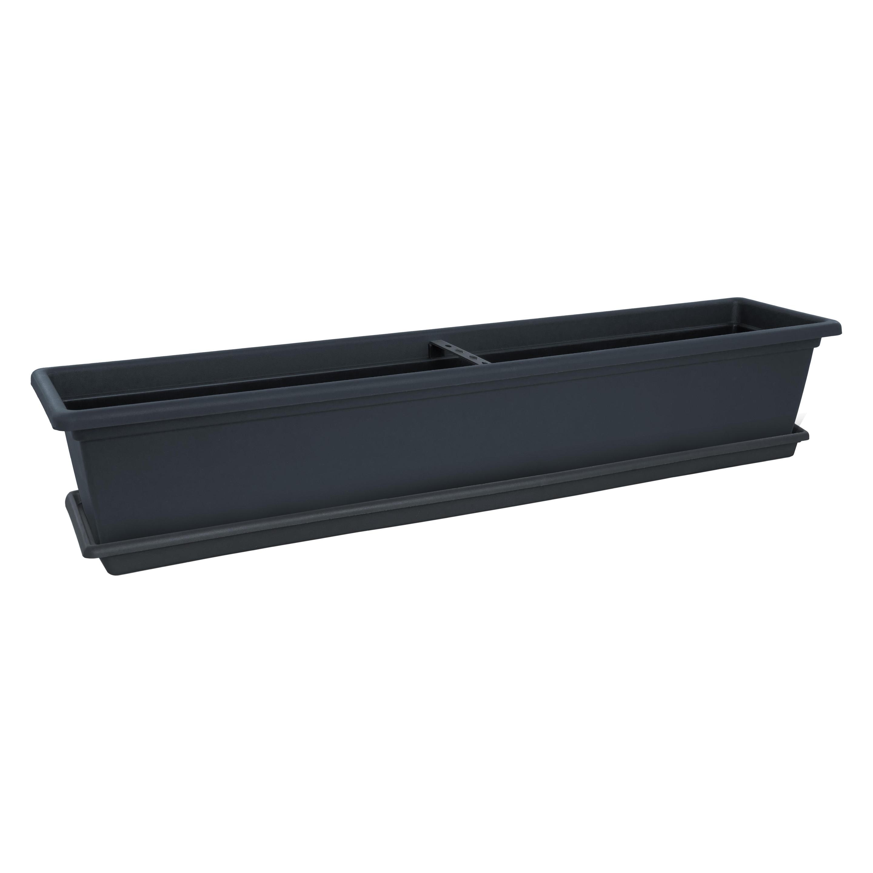 Plastkon Garden Window Box 80cm Anthracite (78 x 17 x 14 cm) (77862480)