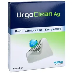 URGOCLEAN Ag Kompressen 6x6 cm steril