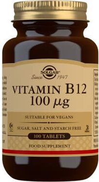 Solgar Vitamina B12 Cianocobalamina 100mcg 100 comp