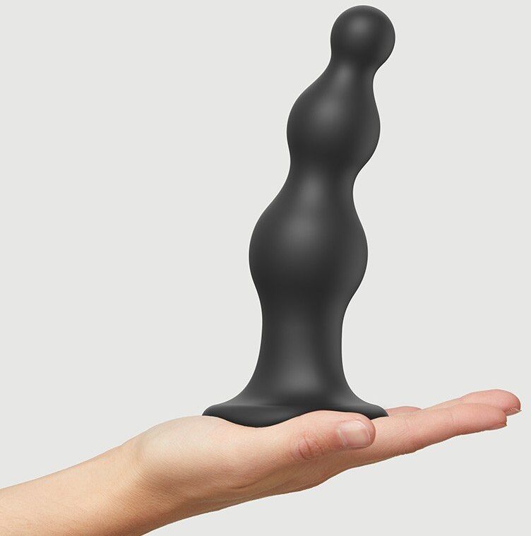 Strap-On-Me Plug anal BEADS Noir taille XL