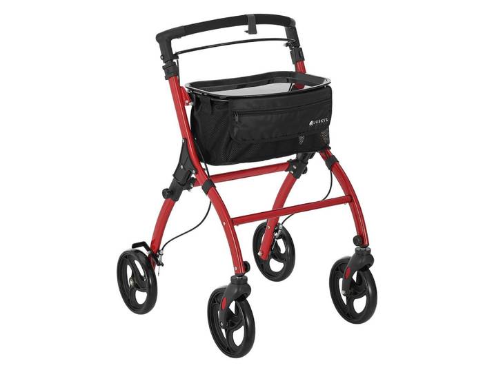 WOHNUNGSROLLATOR Aktiv rot mit Transporttasche