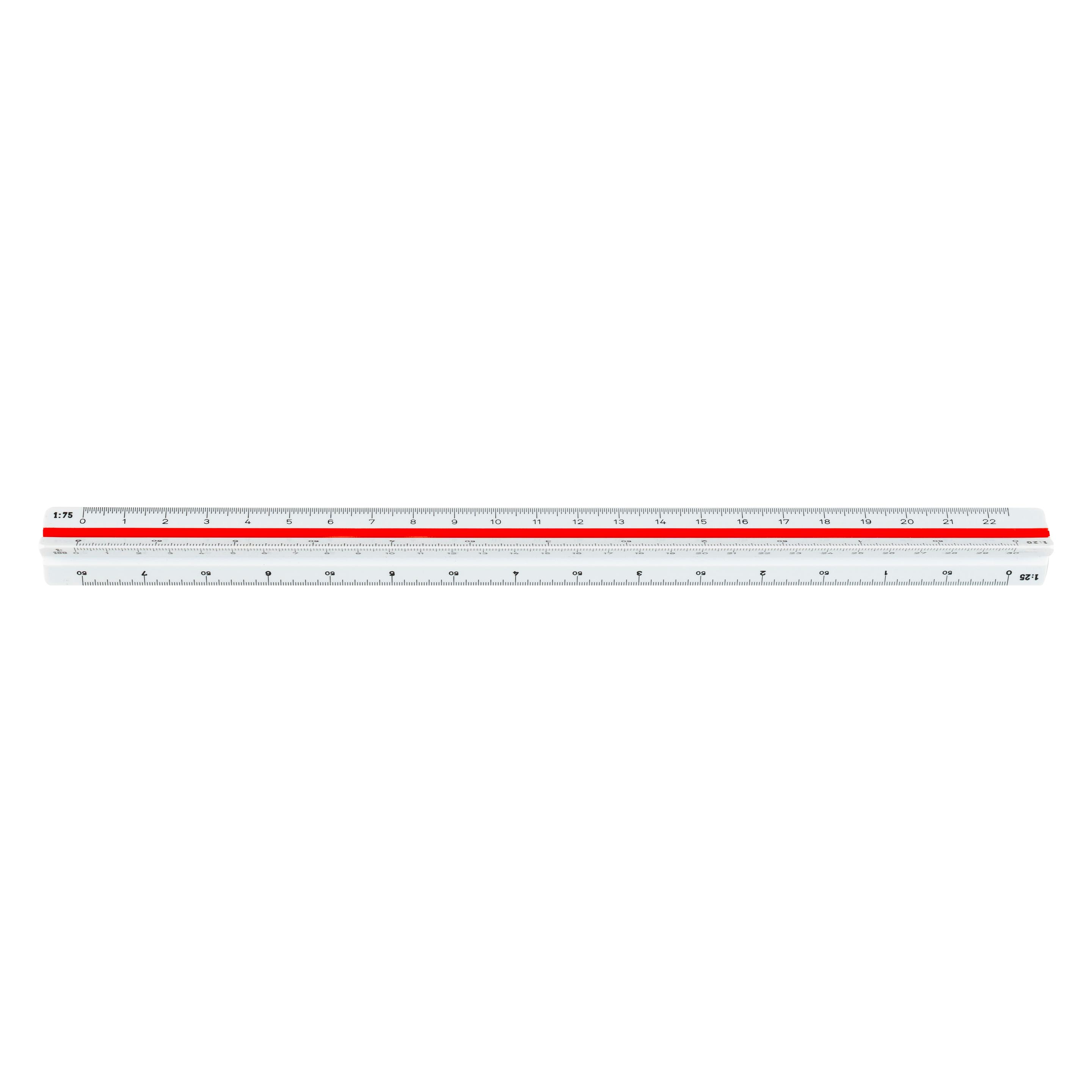 Geotec Dreikantlineal A, weiss (30 cm, Kunststoff) (AR23702EB)
