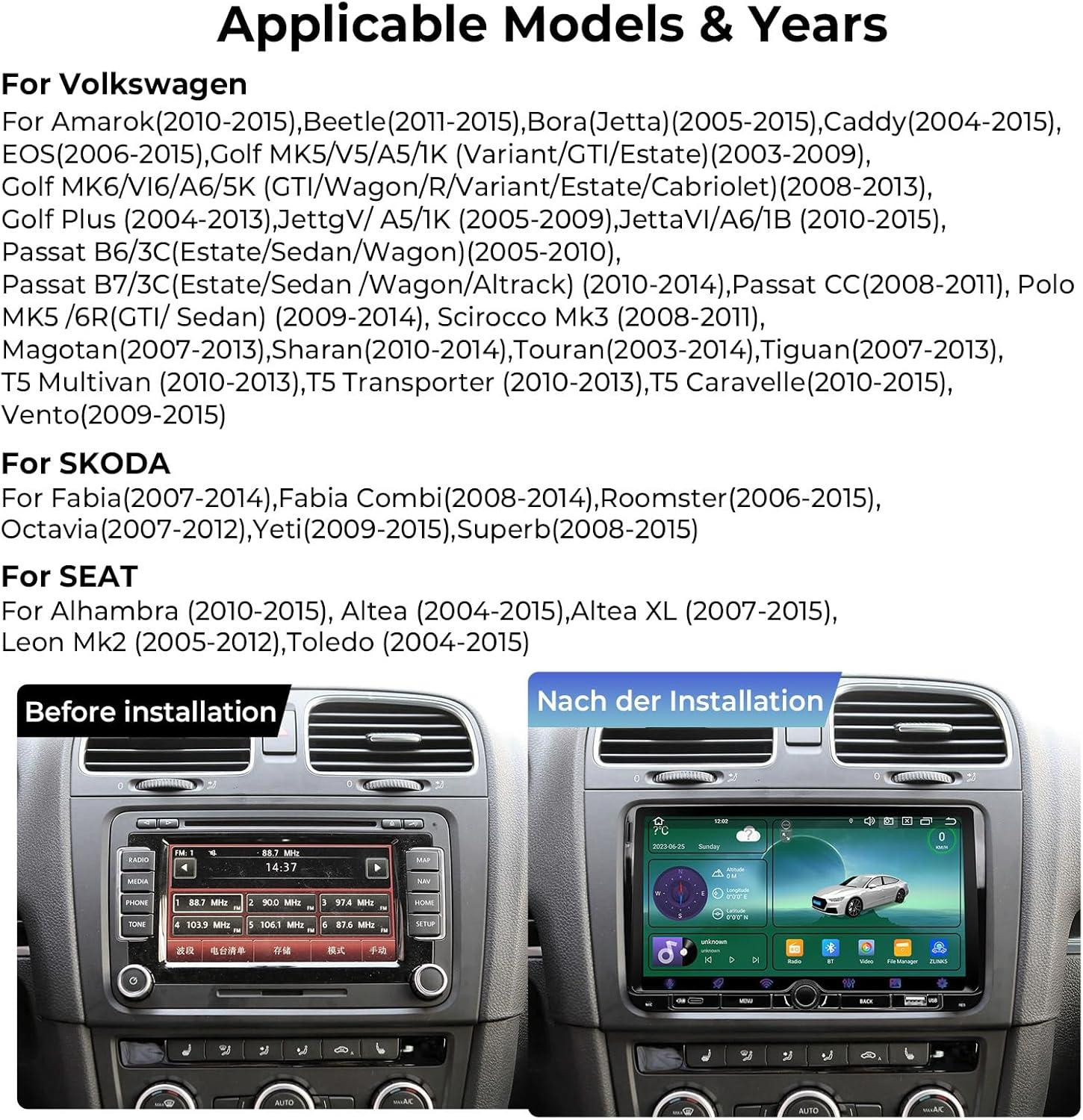 Selius Autoradio Multimedia Navigatiesysteem met 9-inch Touchscreen