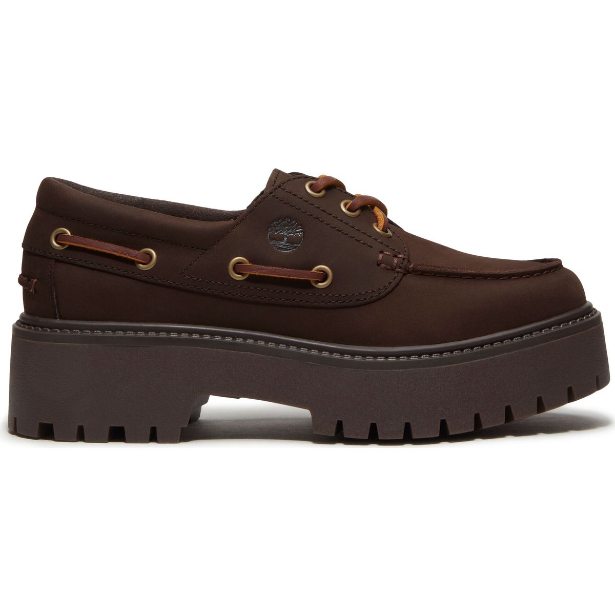 Timberland Womens Boat Shoe dk brn nubuck 6 Wide Fit TB0A2GVFW071-6-Wide Fit