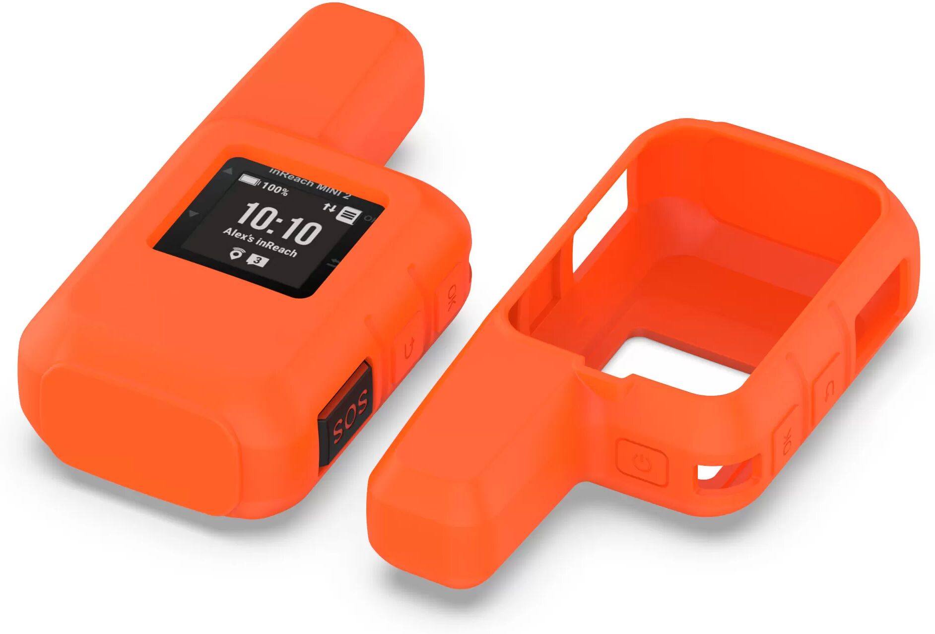 INF Étui de protection en silicone pour Garmin inReach Mini 2 Orange