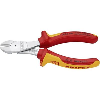 Knipex 74 06 160 VDE Kraft-Seitenschneider mit Facette 160 mm