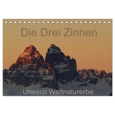 Die Drei Zinnen - Unesco Weltnaturerbe (Tischkalender 2027 DIN A5 quer), CALVENDO Monatskalender