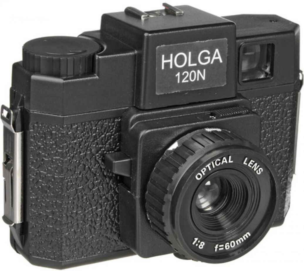 HOLGA 120N noir, objectif en verre optique, appareil photo à pellicule en rouleau