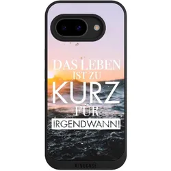 Nivocase Handyhülle für Google Pixel 9a Hülle NIVOpure Case Schwarz Meer Statement Spruch (Google Pixel 9a), Smartphone Hülle, Schwarz