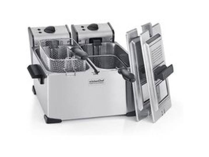 Kitchen Chef Friteuse double 2x3.5l 4000w inox - kcpfr70x