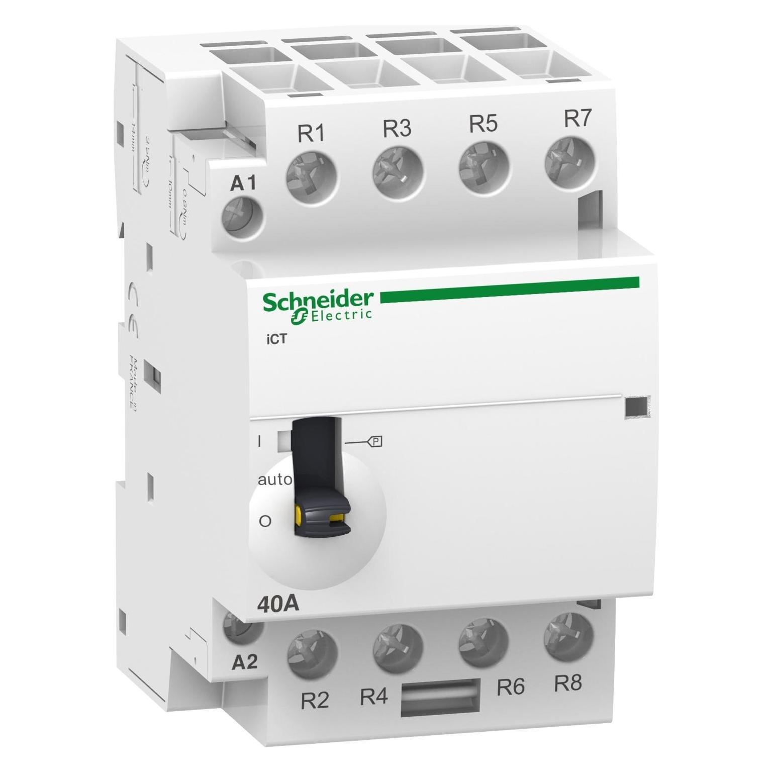 Schneider Electric Acti9 iCT Contactor 63A 4NO 220/240Vac (A9C21864)