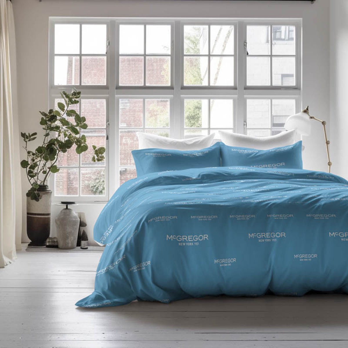 Dekbedovertrek McGregor - Blauw - 1 persoons - 200 x 220 cm