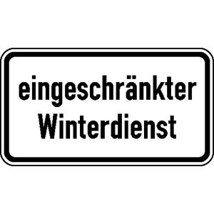 SafetyMarking Verkehrsschild StVO zugelassen, 42 x 23 cm, VZ 2008, RA1/C, eingeschränkter Winterdienst