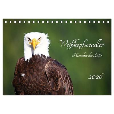 Weißkopfseeadler. Herrscher der Lüfte. 2026 (Tischkalender 2026 DIN A5 quer), CALVENDO Monatskalender