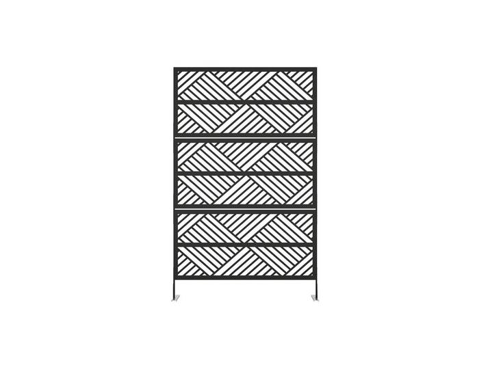 Vente-Unique Zaun & Palisaden - 117 cm x 2.5 cm - metall - schwarz Mondrili, Schwarz, Metall, Uni, 117x190 cm, Sonnenschutz, Sichtschutz
