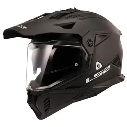 LS2 Endurohelm MX702 Pioneer II L Schwarz matt Solid