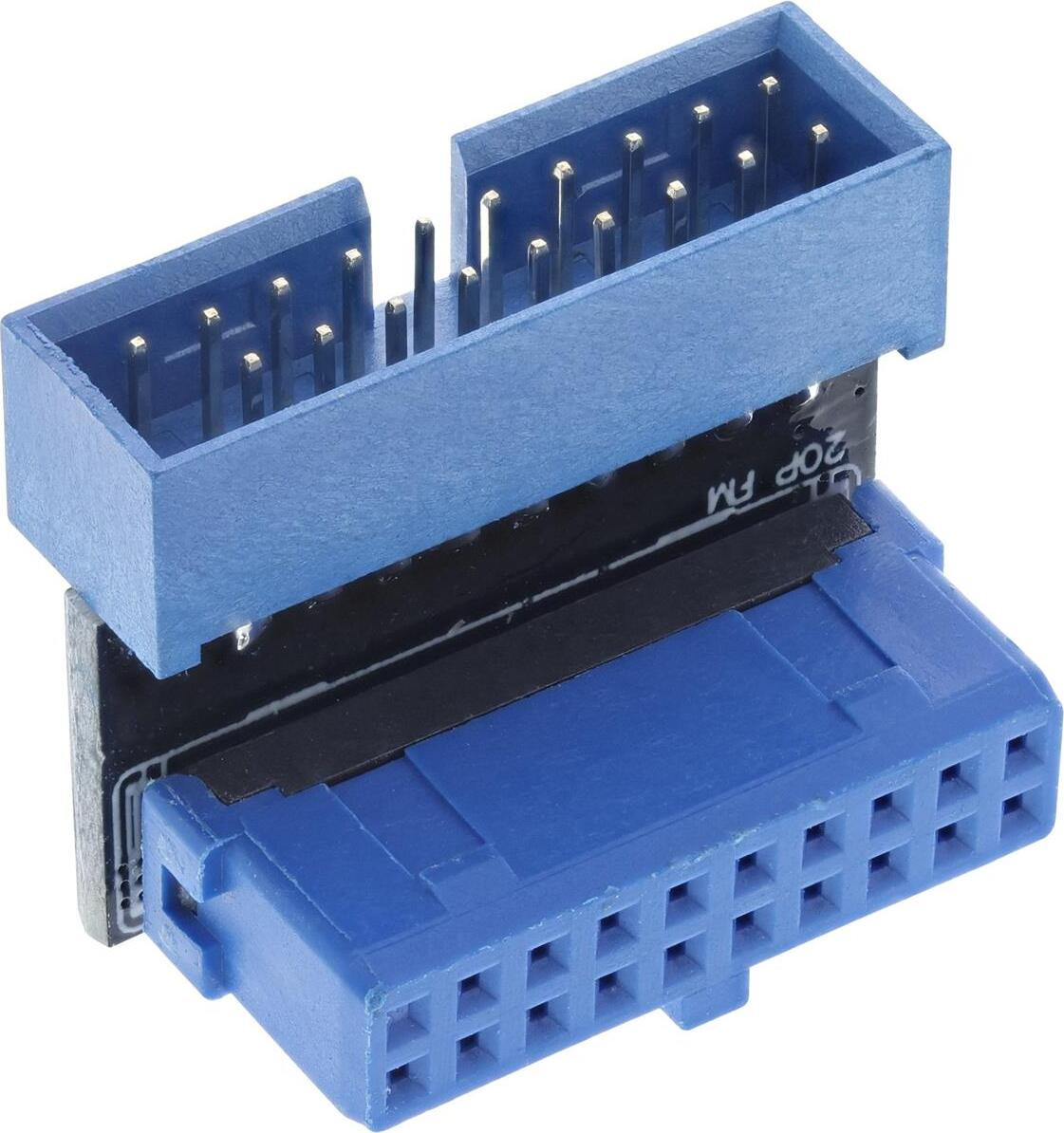 InLine USB 3.0 Adapter intern Pfostenansluiting Stekker naar Doosje naar boven gebogen