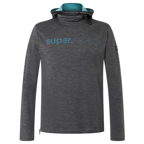 super.natural - Alpine Hooded II - Hoodie Gr M grau