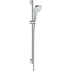 hansgrohe Croma Select E Brauseset Vario EcoSmart mit Brausestange 90 cm, weiß/ chrom, 26593400