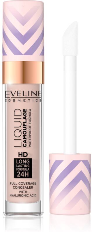 Eveline Cosmetics Liquid Camouflage waterproof concealer with hyaluronic acid shade 03 Soft Natural 7.5 ml