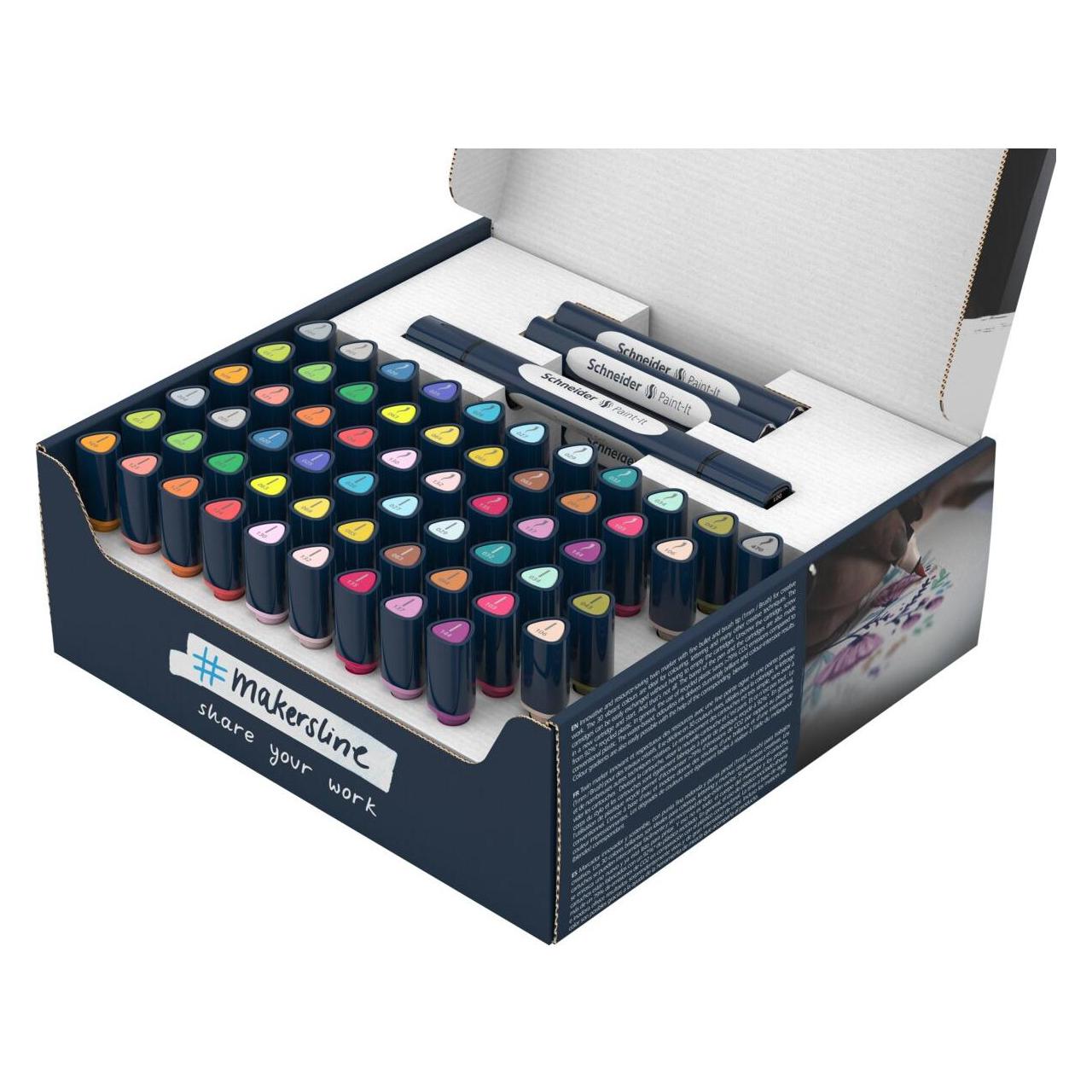 Schneider Paint-It 040 72 Teile Brush-Pens farbsortiert (72x) (ML04010901)