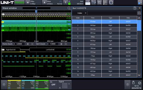 Uni-T MSO3000HD-AUDIO Mess-Software Upgrade