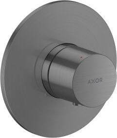 Axor One inbouwthermostaat met safety stop in geborsteld zwart chroom