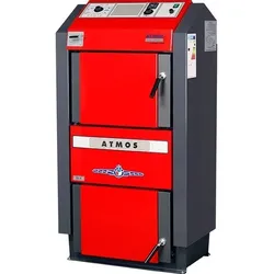 ATMOS Holzvergaserkessel GS40 Türanschlag links 40 kW Serie GS Volllastkessel