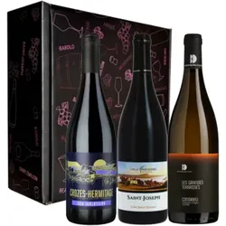 Wein-Geschenkset - Rhône Juwele - 3 Fl. - 2.25L