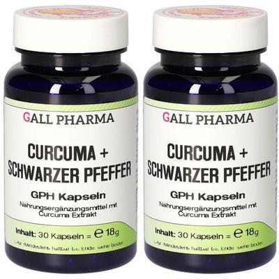 Curcuma+Schwarzer Pfeffer GPH Kapseln 2x 2x30 St