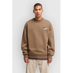 RVCA Dalas Tiger Palm Crew Sweater wood Gr. XL