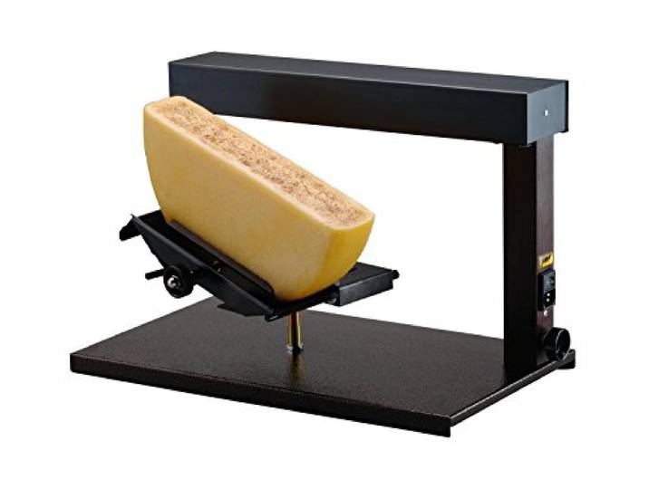 TTM Ambiance Raclette-Ofen, Klassisches Raclette für einen halben Käse, Kippbarer Kombi–Käsehalter für runden und eckigen Käse, 48x27x32 cm, 1000 W