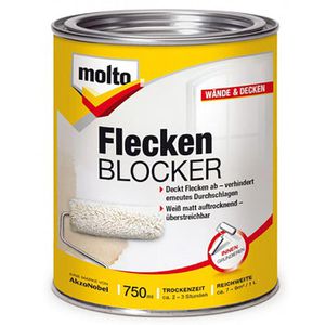 Molto Isolierfarbe Flecken Blocker, 0,75l, innen, gegen Fett-, Wasserflecken & Nikotin