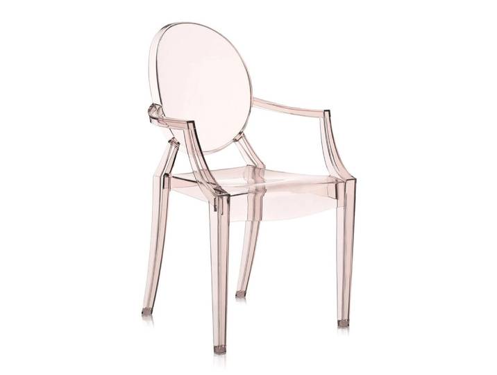 KARTELL chaise LOUIS GHOST (Orange - Polycarbonate 2.0 recyclé)