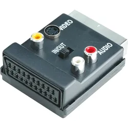 AVK 198 - Scart Stecker auf 3x Cinch Buchse, 4 pol. Mini-DIN Buchse