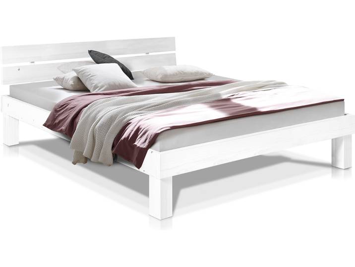 PUMBA Massivholzbett mit Kopfteil, Material Massivholz