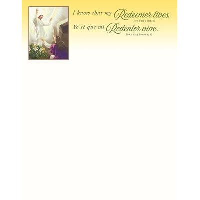 Letterhead - Easter - Bilingual: Yo Se Que Mi Redentor Vive., Taschenbuch von , Warner Press