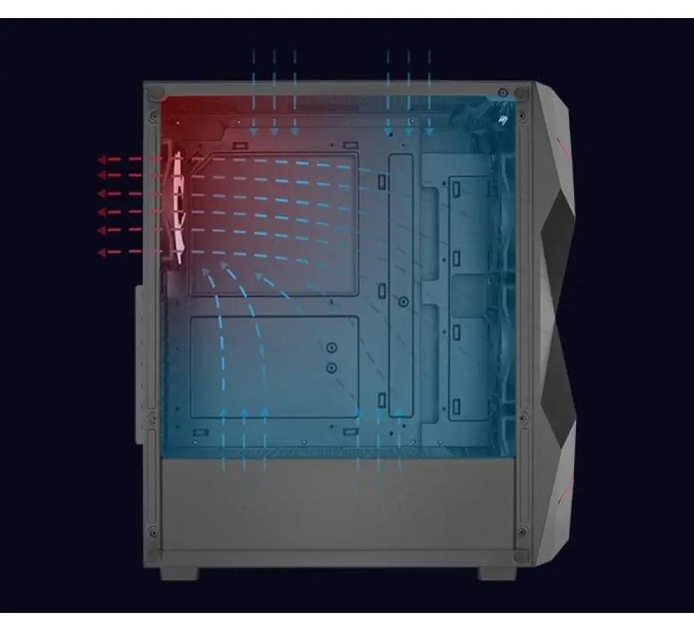 Aerocool PGS Volcan-G-BK-V1 PC-behuizing